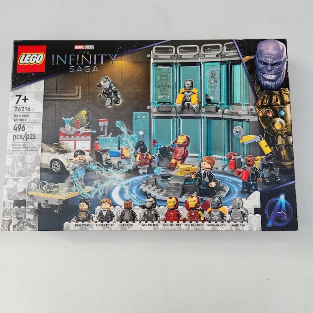 NEW LEGO Marvel Iron Man Armory Toy Building Set 76216 Avengers Lego Set with MK - Picture 2 of 16